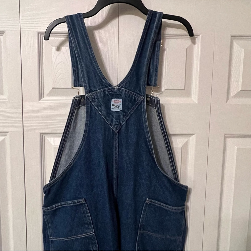 Pointer Bib Overalls W40 L-S Vintage Cotton Button Fly Made USA 40 x 29 - Picture 9 of 12